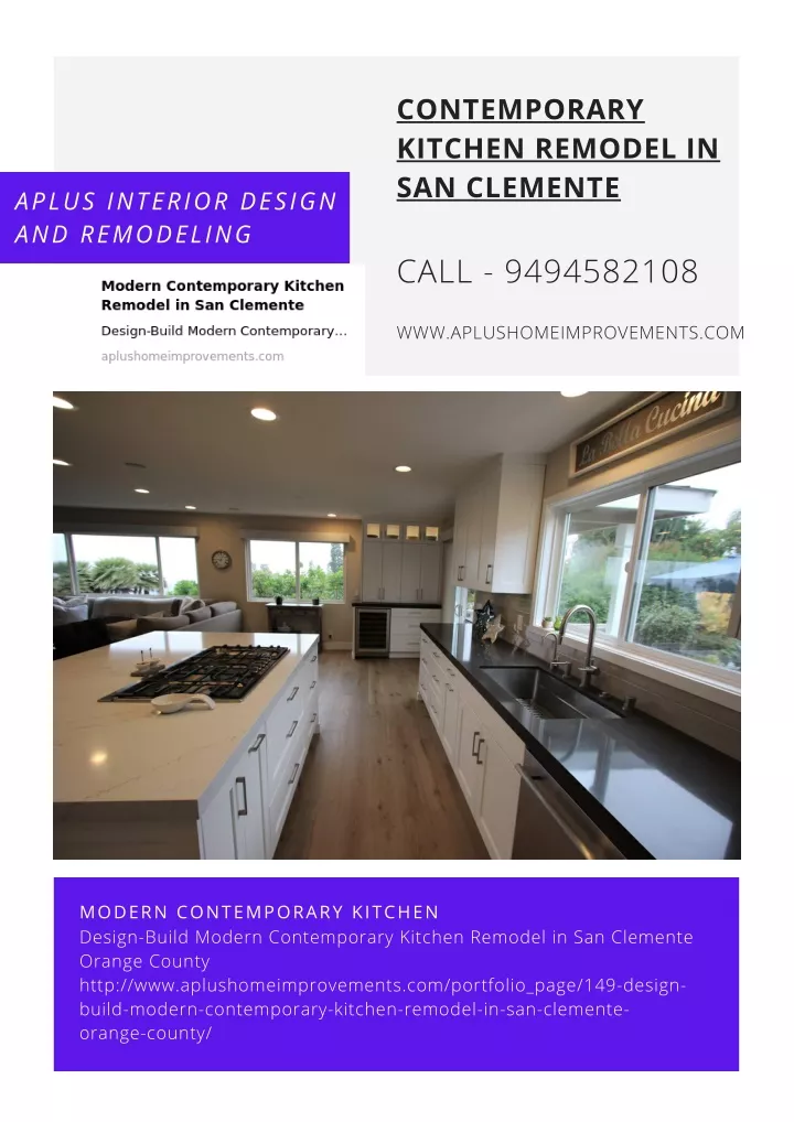 contemporary kitchen remodel in san clemente