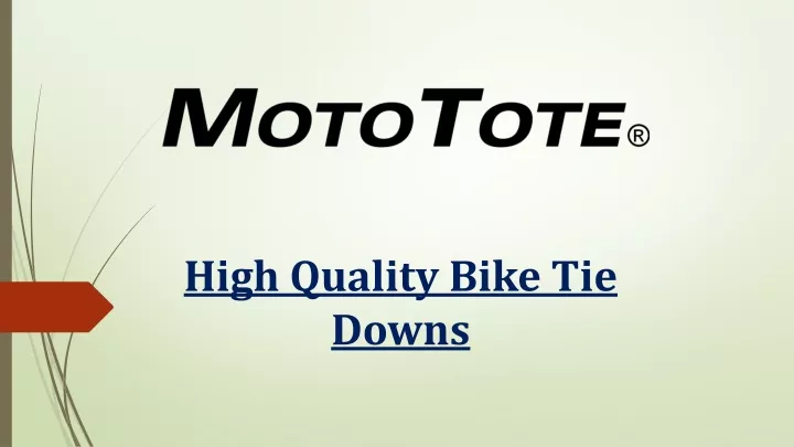 high quality bike tie downs