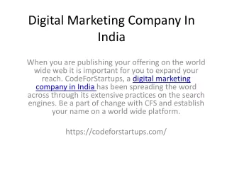 digital marketing company in india