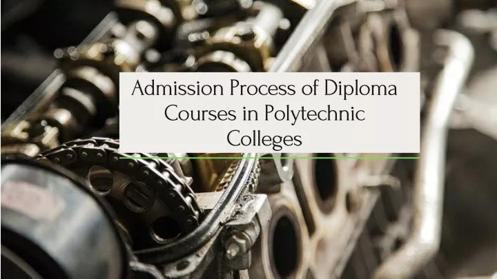 admission process of diploma courses