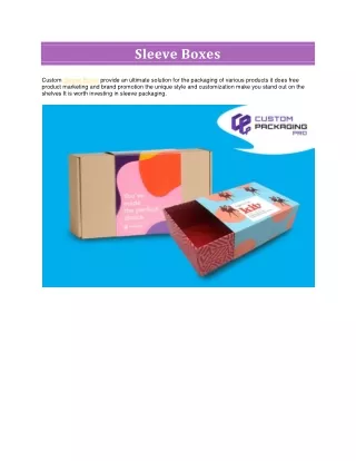sleeve boxes