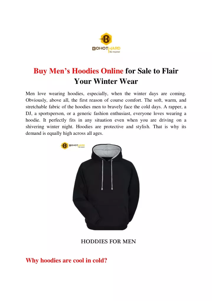buy men s hoodies online for sale to flair your