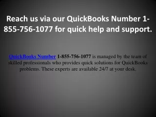 Quickbooks Number