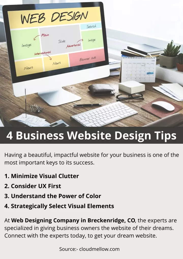 4 business website design tips