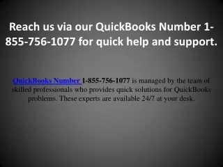 1-855-756-1077 ,Quickbooks Number