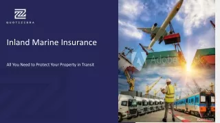 Inland Marine Insurance and Its Basic Elements