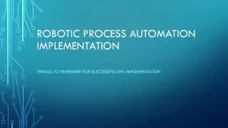 Robotic Process Automation (RPA) Implementation | Ampcus Inc.