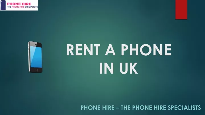 rent a phone in uk