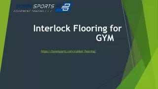 interlock flooring for gym