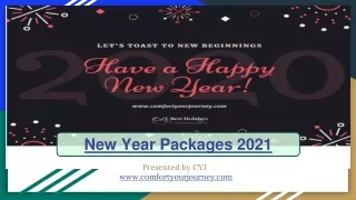 New Year Packages 2021 | New Year Packages