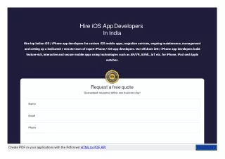 hire ios app developers in india