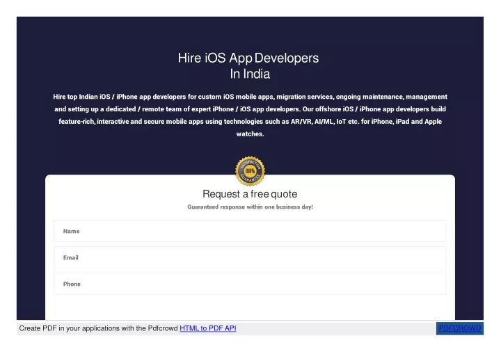 hire ios app developers in india