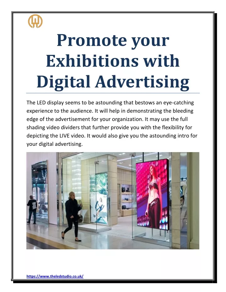 promote your exhibitions with digital advertising