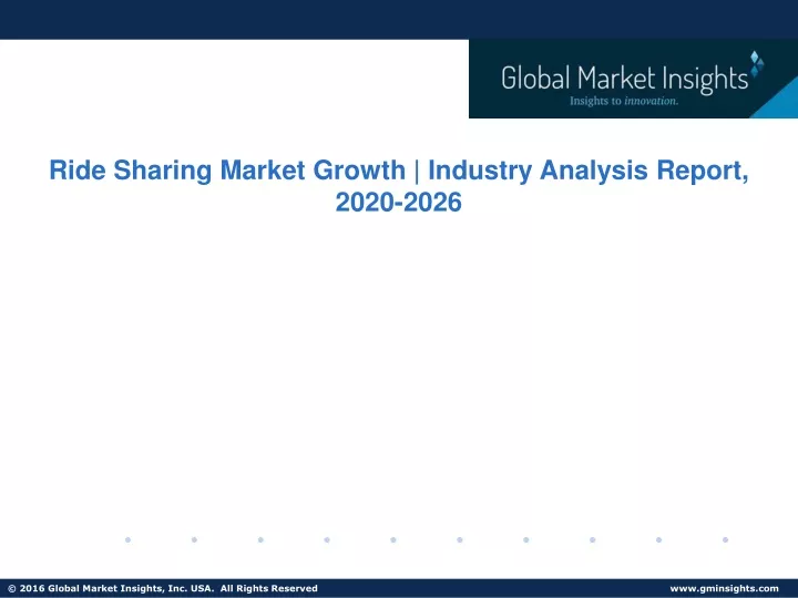 ride sharing market growth industry analysis