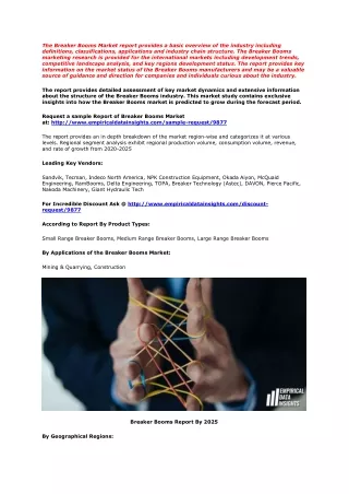 the breaker booms market report provides a basic