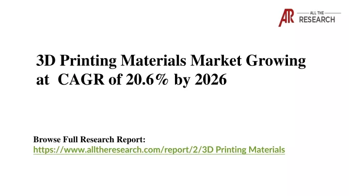 3d printing materials market growing at cagr