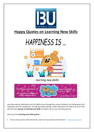 happy quotes on learning new skills