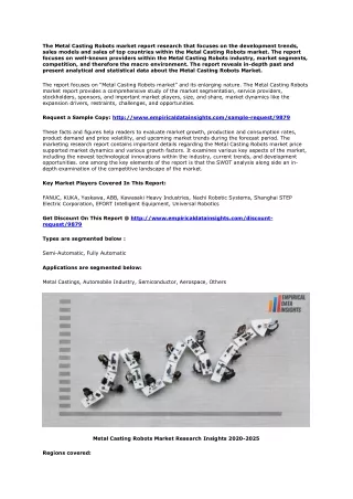 the metal casting robots market report research