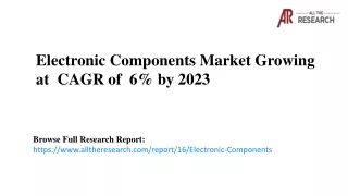 electronic components market growing at cagr