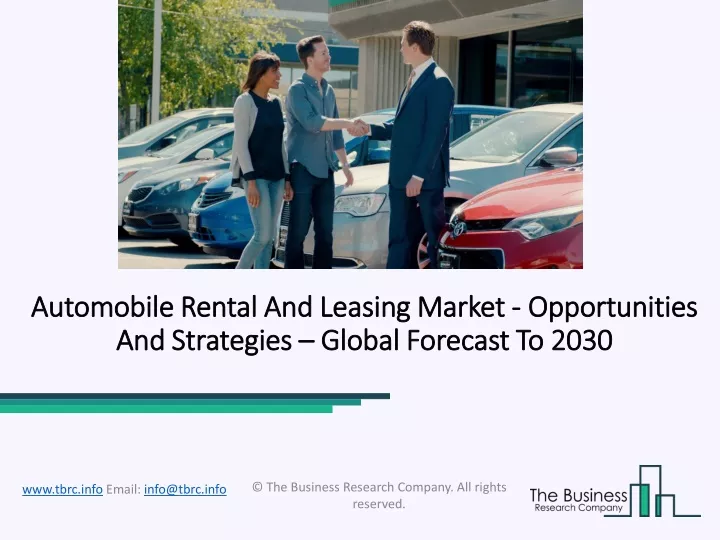 automobile rental and leasing market opportunities and strategies global forecast to 2030
