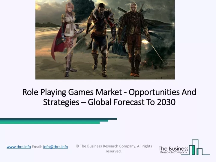 role playing games market opportunities and strategies global forecast to 2030