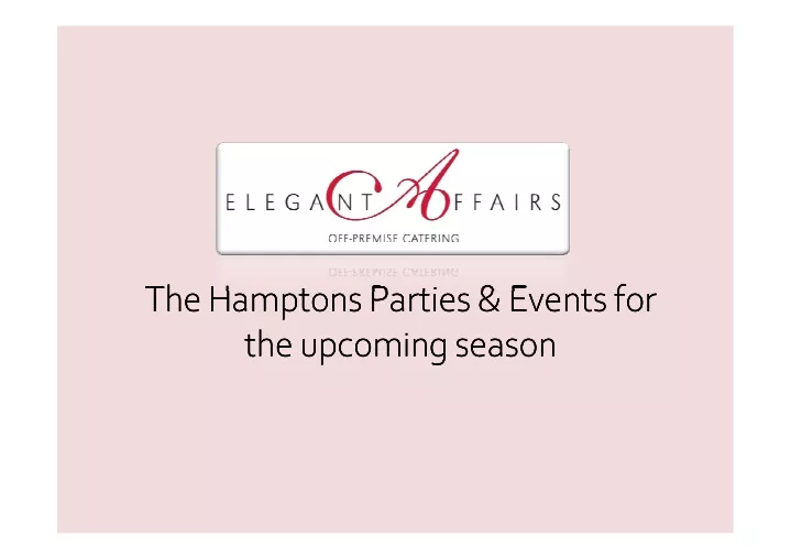 the hamptons parties events for the hamptons