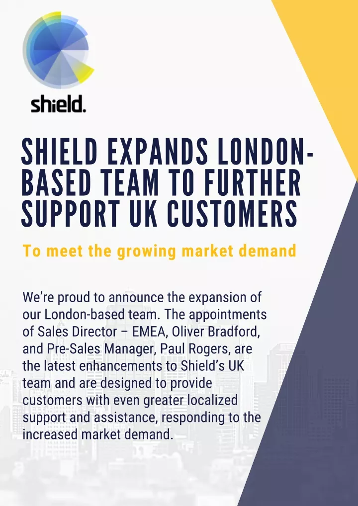 shield exp a nds london b a sed te a m to further