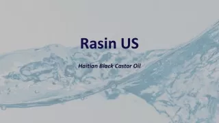 Haitian Black Castor Oi | Rasin US