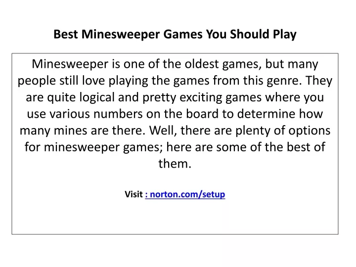 best minesweeper games you should play