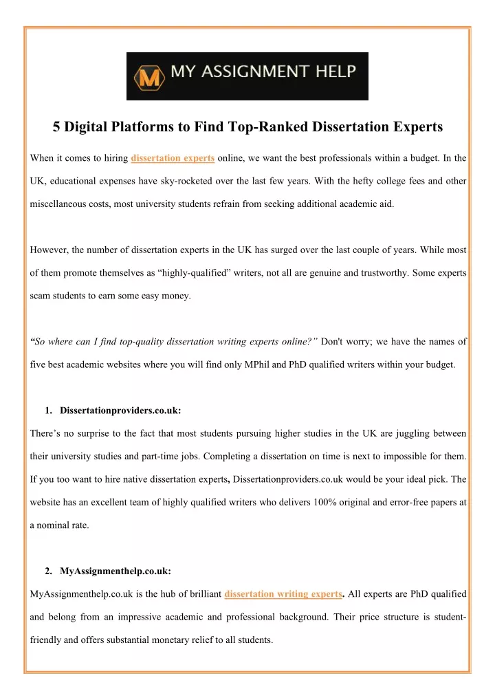 5 digital platforms to find top ranked