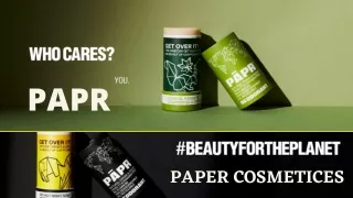 Best Paper Tube Organic Aluminium Free Deodorant