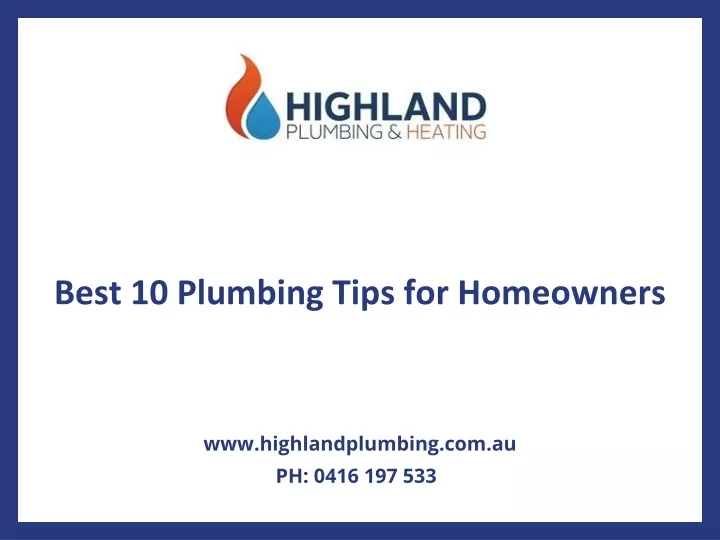 best 10 plumbing tips for homeowners
