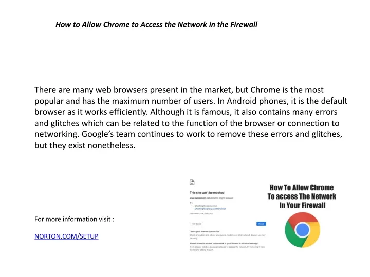 how to allow chrome to access the network