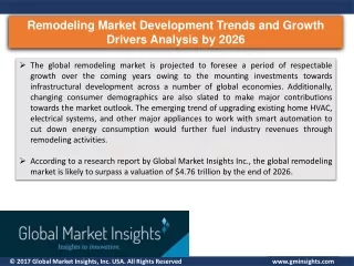 remodeling market development trends and growth