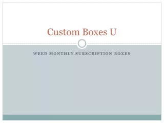 custom boxes u