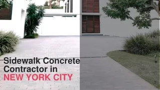 Sidewalk Concrete Contractors - Driveway Pavers | Brickstone