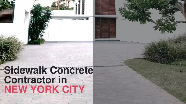 sidewalk concrete contractor in new york city