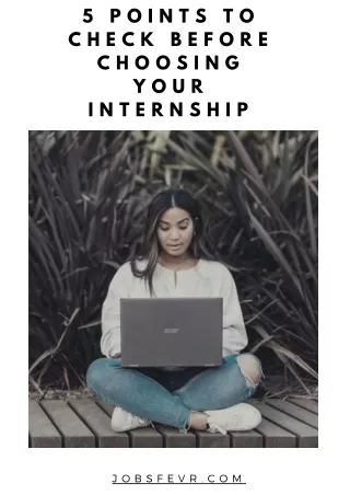 Five important skills that every employer sees before hiring an intern