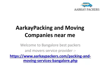 aarkaypacking and moving companies near me