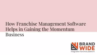 how franchise management software helps