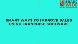 smart ways to improve sales using franchise