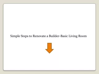 Simple Steps to Renovate a Builder-Basic Living Room