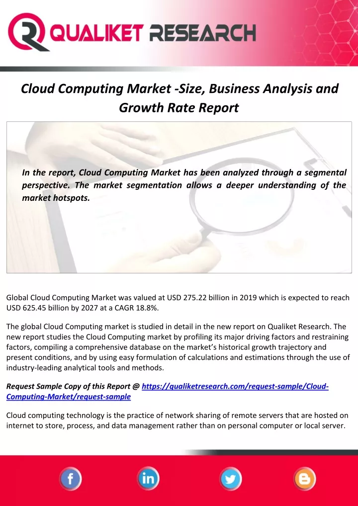 cloud computing market size business analysis