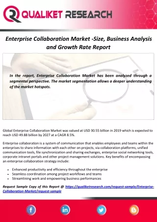 enterprise collaboration market size business