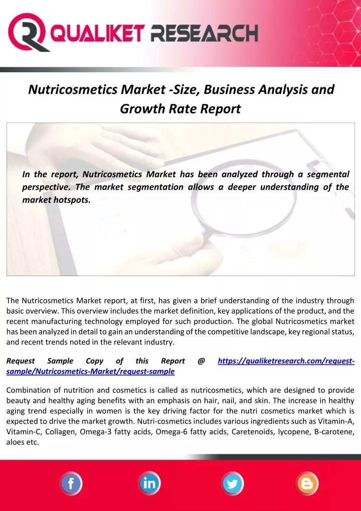 nutricosmetics market size business analysis