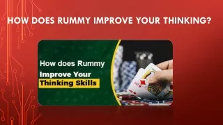 How does Rummy improve your thinking?
