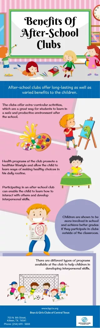 benefits of after school clubs