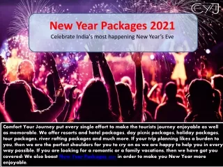 New year packages 2021 | New year 2021