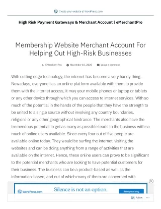 create your website at wordpress com