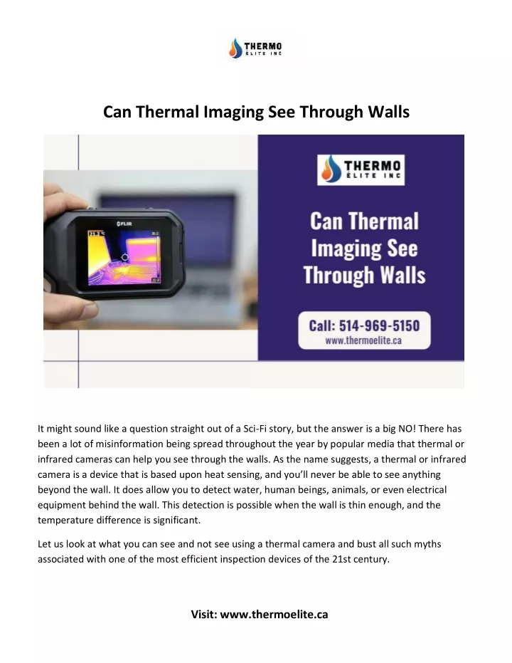 can thermal imaging see through walls